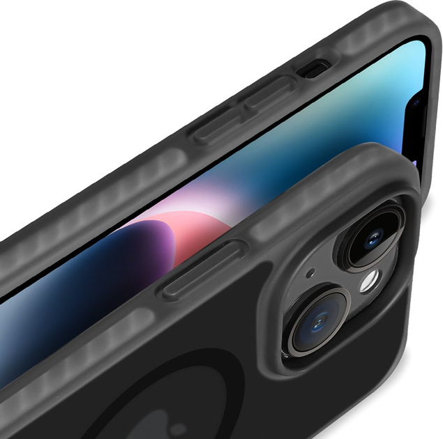Etui Nevox StyleShell Invisio MagSafe do Apple iPhone 15 Plus Black (4250686412680) - obraz 3