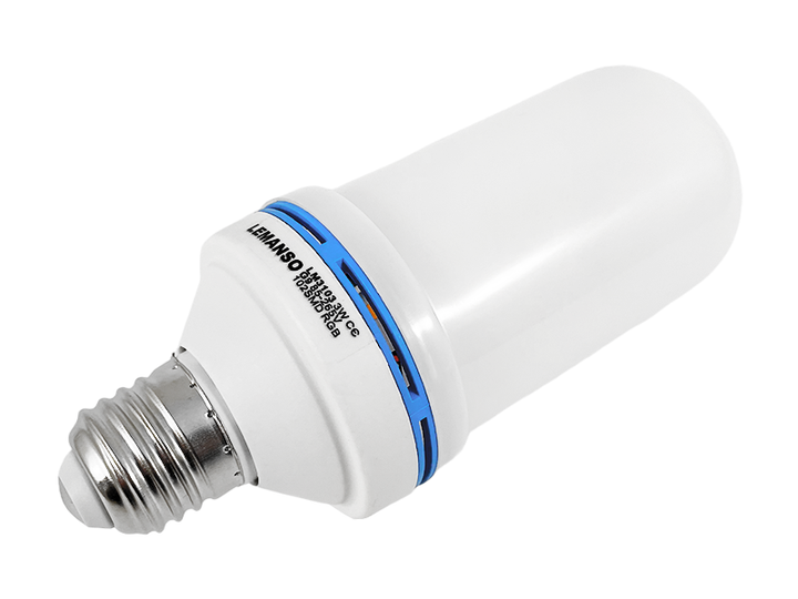 Светодиодная лампа Lemanso LM3103 с эффектом пламени 3Вт E27 RGB 85-265В - изображение 2