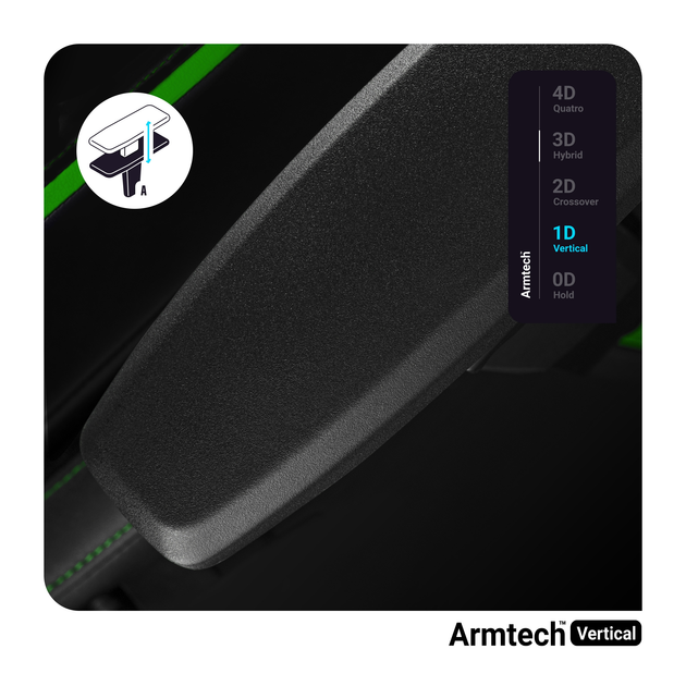 Fotel gamingowy Diablo X-One 2.0 Normal Size Black/Green (5902560337082) - obraz 11