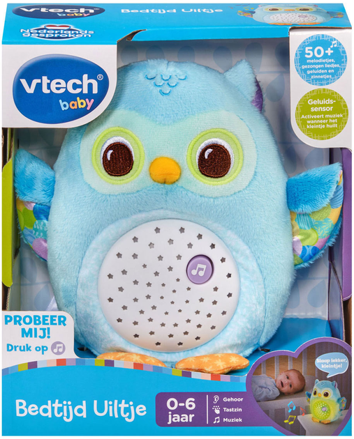 М'яка іграшка VTech Baby Сова для сну Синій (3417765669231) - зображення 3
