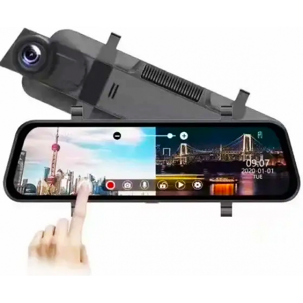 Відеореєстратор дзеркало 9.6" сенсорний екран + камера заднього огляду DA20 4G - Фото 2 Відеореєстратор дзеркало 9.6" сенсорний екран + камера заднього огляду DA20 4G - изображение 2