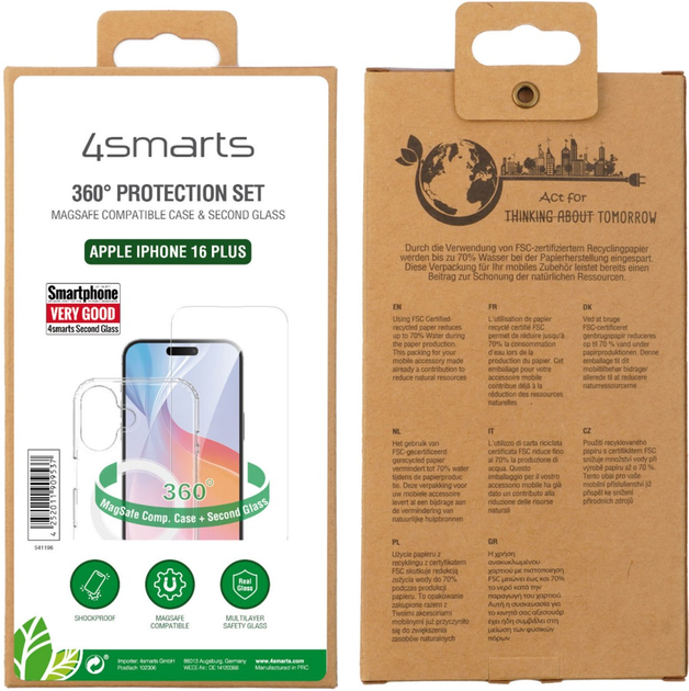 Zestaw 4smarts 360° Premium Starter Set do Apple iPhone 16 Plus (4252011909537) - obraz 3