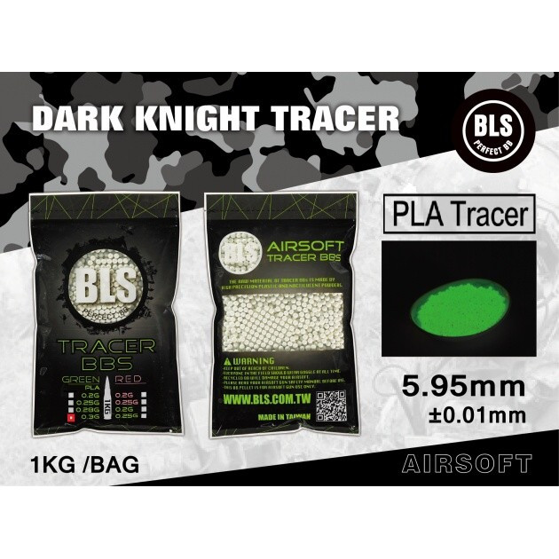 Трасерні кульки PERFECT BB FLUORESCENT TRACER 0,32 G – 1 KG [BLS] (для страйкболу) - зображення 1