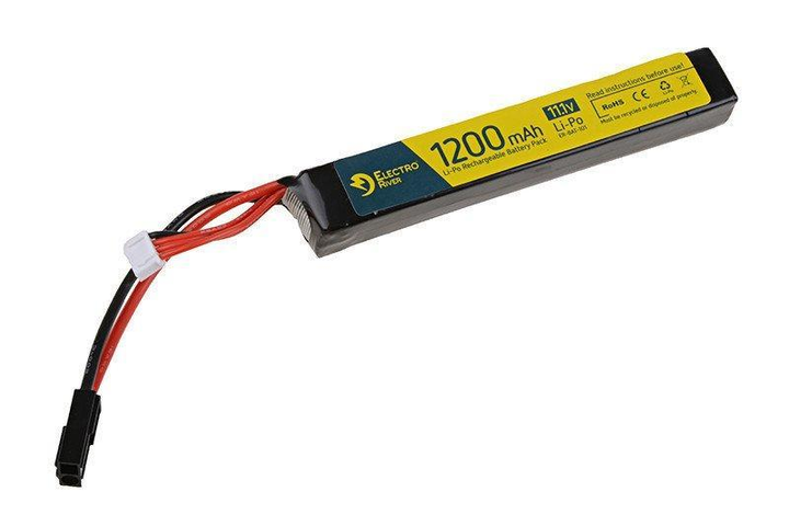 Аккумулятор LiPo 11,1V 1200mAh 15/30C [ElectroRiver] (для страйкбола) - изображение 1