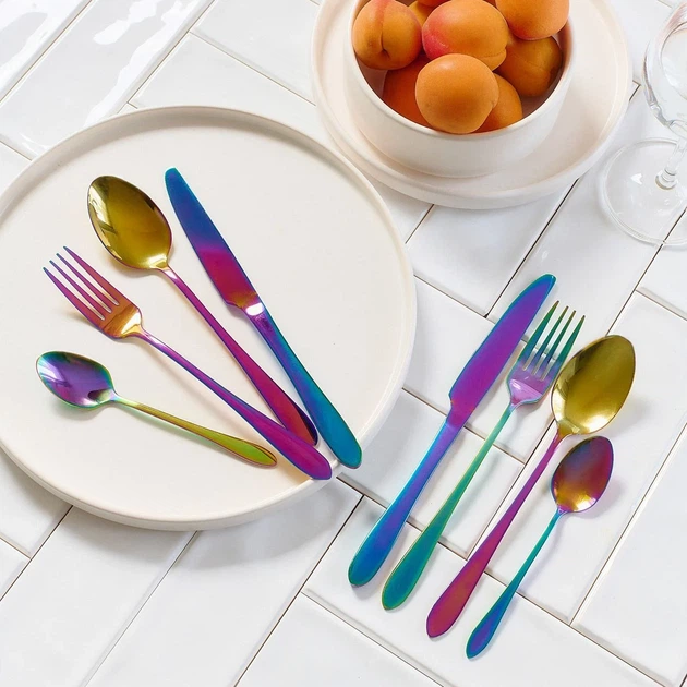 Набір столових приборів Homla Abele 16 предметів Веселка (160123) (5902869951934) - зображення 6