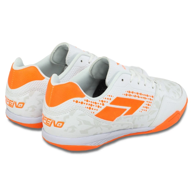 Футзалки взуття для міні-футболу розмір 44 DIFENO 230465-1 WHITE/R.ORANGE (верх-PU, білий-оранжевий) - зображення 5