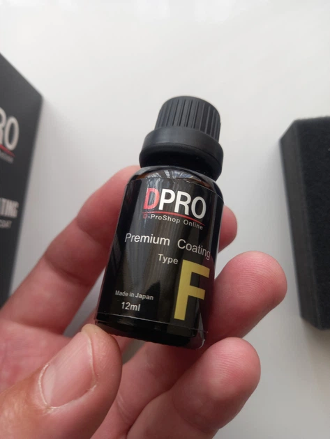 Нанокерамика жидкое стекло DPRO Type F Nano Ceramic для авто 12 мл гидрофобное покрытие - изображение 4