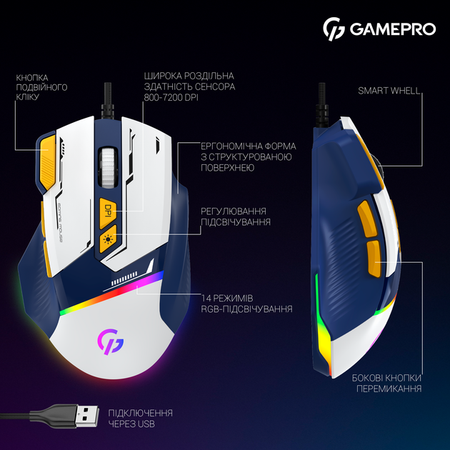 Игровая мышь GamePro GM300BL - изображение 13