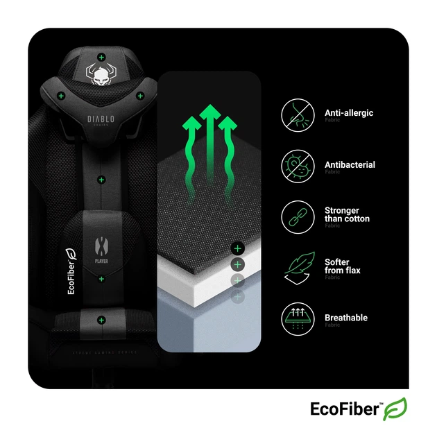 Ігрове крісло Diablo X-Player 2.0 King Size Black (5902560337778) - зображення 6