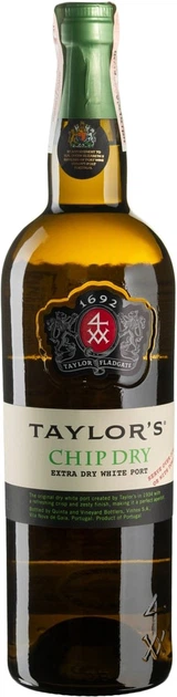 Вино крепленое Taylor's Chip Dry белое сладкое 0.75 л 20% (5013626111253) - Фото 1 Вино крепленое Taylor's Chip Dry белое сладкое 0.75 л 20% (5013626111253) - изображение 1