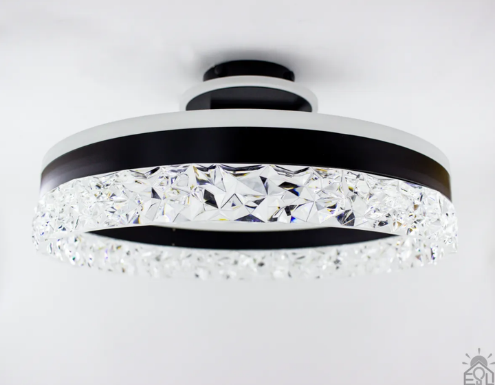 Светодиодная люстра STELLA С ICE 90W 2R-APP-500x215- BLACK/WHITE-220-IP200 (пульт, смартфон) - изображение 3