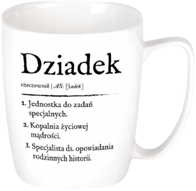 Кружка порцелянова Nadwyraz Визначення слова Дідусь 380 мл (5905159721750) - зображення 1