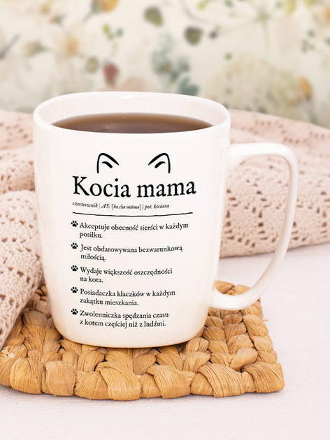 Kubek ceramiczny Nadwyraz Kot Mama 400 ml (5905159700236) - obraz 2