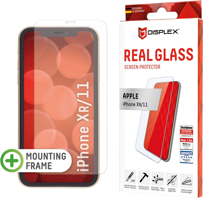 Szkło hartowane Displex Real Glass do Apple iPhone 11/XR (4028778107192) - obraz 1