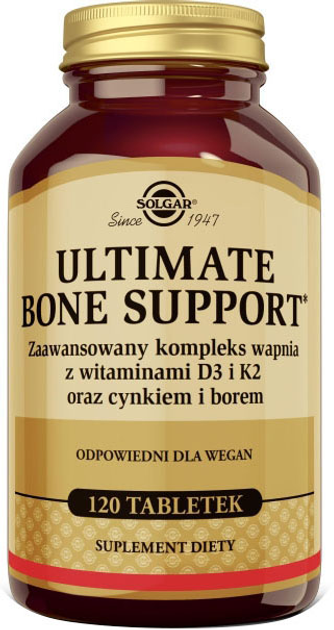 Minerały Solgar Solgar Ultimate Bone Support 120 tabletek (8445291209114) - obraz 1