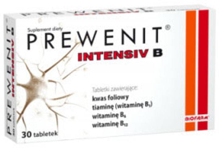 Witaminy Biofarm Prewenit Intensiv B 30 tablets (5907695218510) - obraz 1