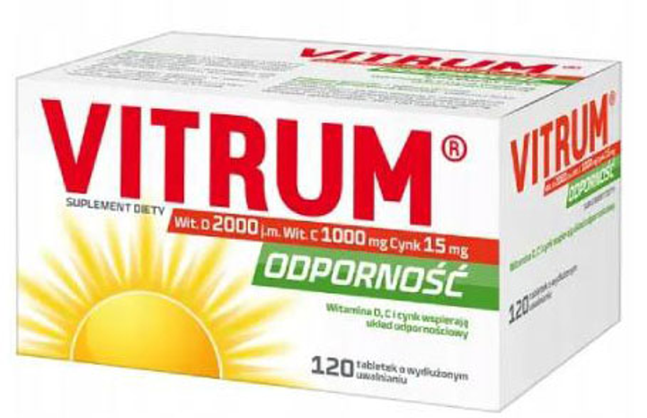 Witaminy Orifarm Vitrum Odpornosc 120 tablets (5711313007703) - obraz 1