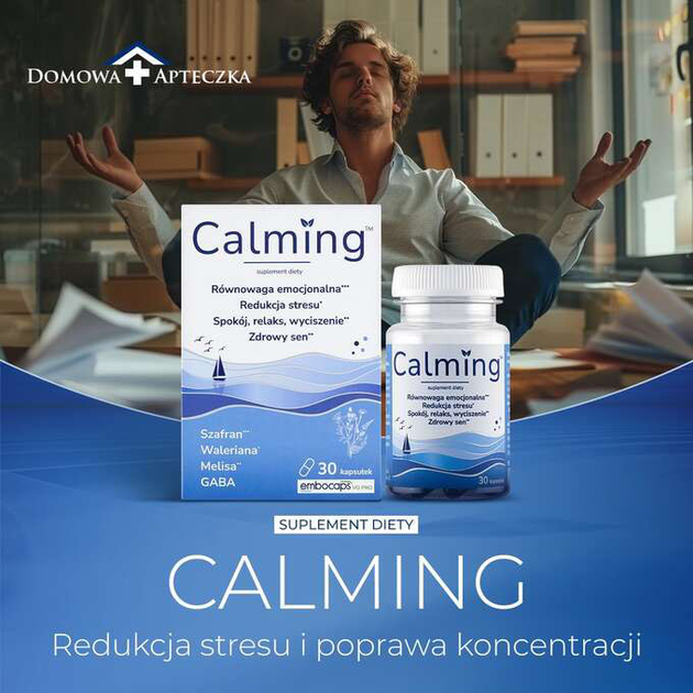 Naturalny suplement diety Domowa Apteczka Calming 30 kapsułek (5906058146118) - obraz 4