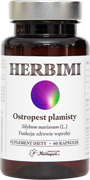 Naturalny suplement diety Herbapol Herbimi Ostropest Plamisty 60 kapsułek (5906014223303) - obraz 1