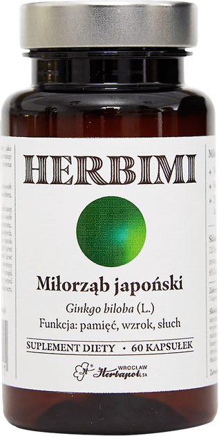 Дієтична добавка Herbapol Herbimi Miłorząb Japoński 60 капсул (5906014223501) - зображення 1