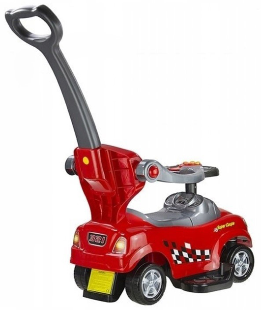 Jeździk LEAN Toys Czerwony (5902808151142) - obraz 3