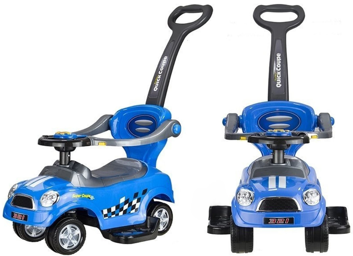 Машинка-каталка LEAN Toys Coupe Guide Rider Синя (5902808151128) - зображення 5