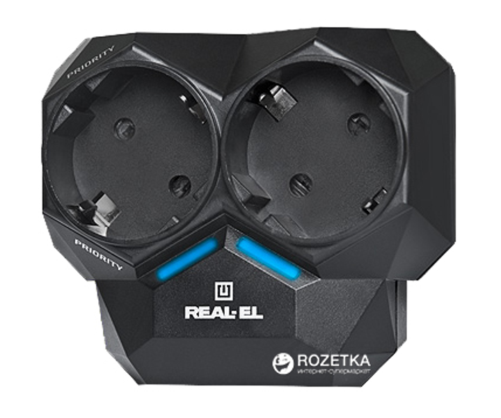Автоматический регулятор нагрузки сети Real-El AR-01 Black - изображение 2