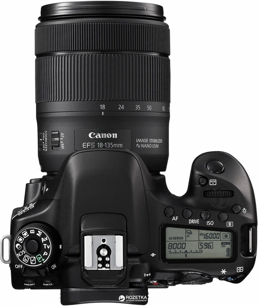 Фотоапарат Canon EOS 80D EF-S 18-135mm IS Nano USM Kit (1263C040