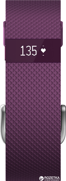 Фитнес-браслет Fitbit Charge HR Small Plum (FB405PMS-EU) - изображение 2