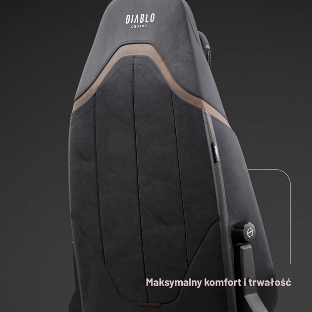 Ігрове крісло Diablo X-Eye 2.0 Normal Size Soft Black (5904405577998) - зображення 9
