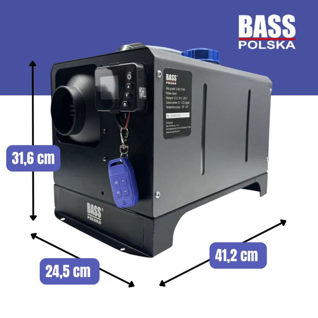 Автомобильный дизельный обогреватель WEBASTO Bass 8кВт с Wi-Fi и топливным баком на 5 л - изображение 4