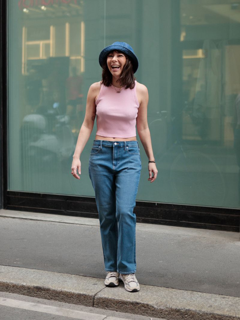 Джинсы Клеш женские Uniqlo 683100841 24 Синие (1159787281) - изображение 7