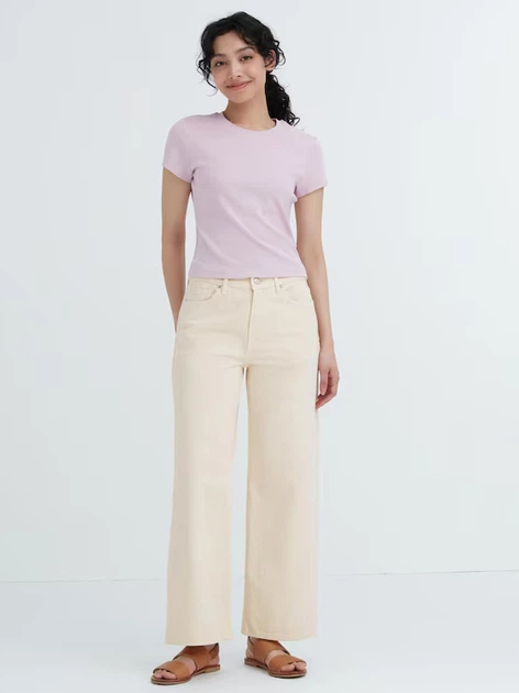 Джинсы женские Uniqlo 539915922 30-33 Бежевые (1159804673) - Фото 2 Джинсы женские Uniqlo 539915922 30-33 Бежевые (1159804673) - изображение 2