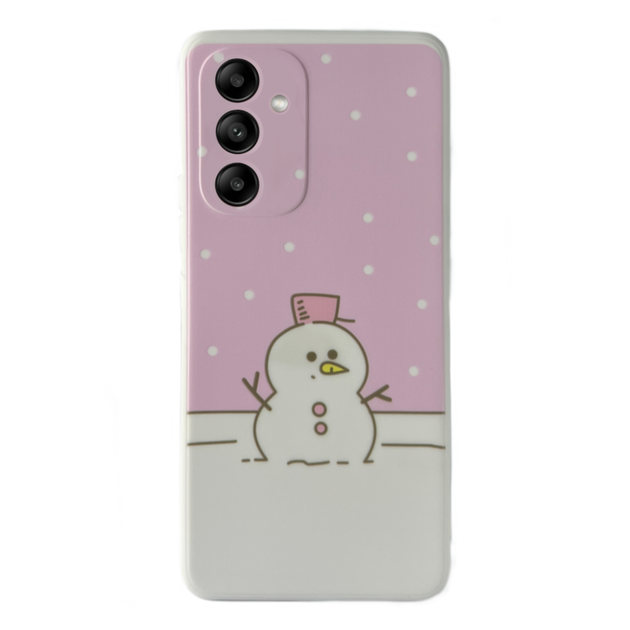 Чехол Новогодний Kassel Premium для Samsung A04S (06) Снеговик новогодний - Фото 1 Чехол Новогодний Kassel Premium для Samsung A04S (06) Снеговик новогодний - изображение 1