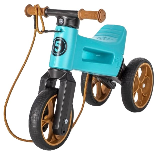 Rowerek biegowy Funny Wheels Rider Aqua (8595557515777) - obraz 1