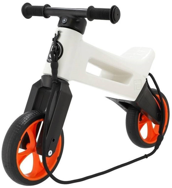 Rowerek biegowy Funny Wheels Rider White/Orange (8595557515753) - obraz 2