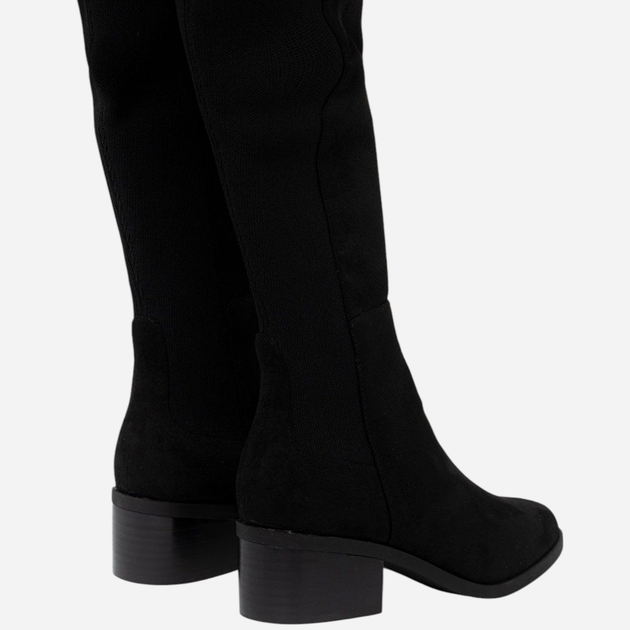 Kozaki damskie zamszowe Steve Madden Graphite Boot SM11001164-039 38 23.8 cm Czarne (8720236126764) - obraz 3