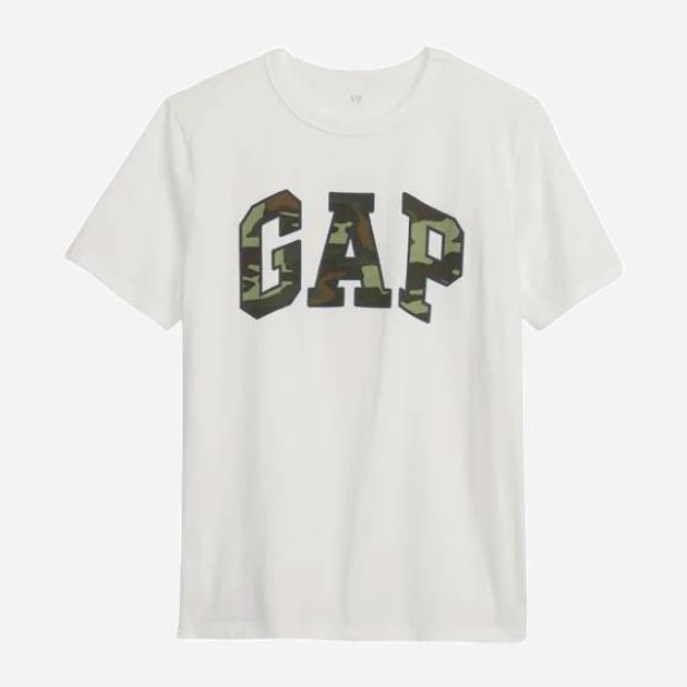 Дитяча футболка для хлопчика GAP 424016-04 128-134 см Біла (1200112171677) - зображення 1