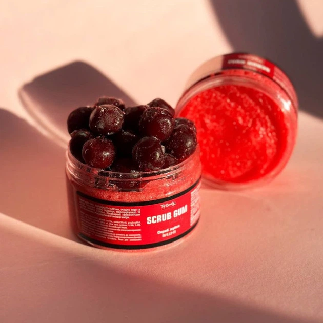 Скраб-жвачка для тела Вишня Top Beauty Scrub Gum Cherry 250 мл - изображение 3
