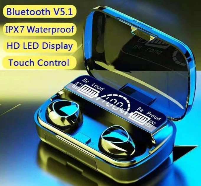 Беспроводные вакуумные M10 MDR Bluetooth наушники вкладыши с кейсом - изображение 4