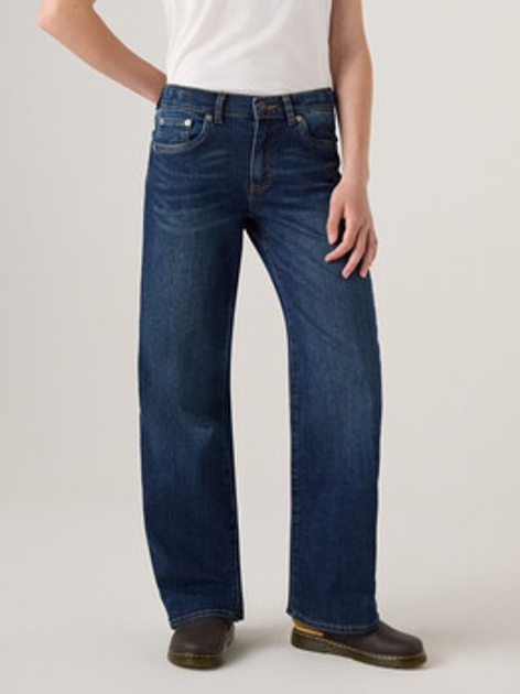 Подростковые джинсы для девочки Levis Lvg Wide Leg Jeans 4EG381-DAE-LQ 134-140 см (10A) Темно-синие (3666643115586) - изображение 1