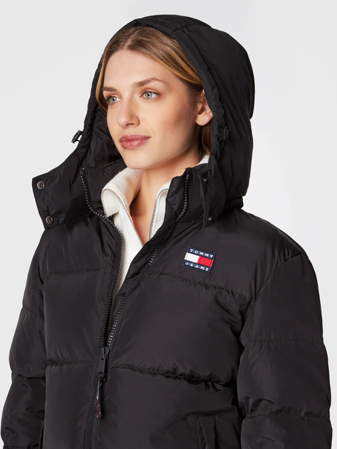 Kurtka zimowa damska Tommy Jeans DW0DW14661-BDS L Czarna (8720641136310) - obraz 4