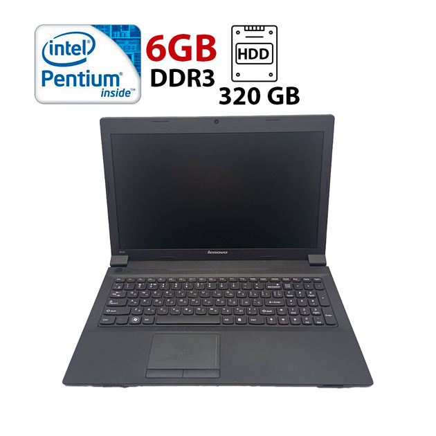 Ноутбук Lenovo B590 / 15.6" (1366x768) TN / Intel Pentium B960 (2 ядра по 2.2 GHz) / 6 GB DDR3 / 320 GB HDD / Intel HD Graphics / WebCam б/у - Фото 1 Ноутбук Lenovo B590 / 15.6" (1366x768) TN / Intel Pentium B960 (2 ядра по 2.2 GHz) / 6 GB DDR3 / 320 GB HDD / Intel HD Graphics / WebCam б/у - изображение 1