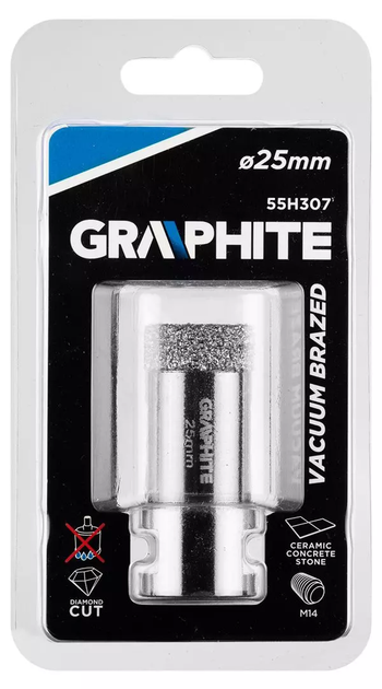 Otwornica diamentowa Graphite 25 mm M14 55H307 (5902062509291) - obraz 2