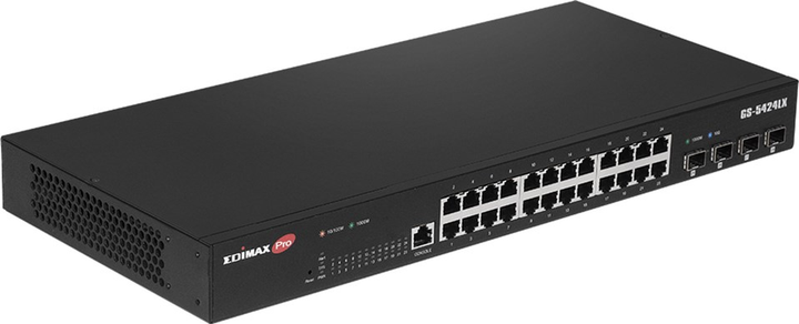 Switch Edimax 28-Port Gigabit Black (GS-5424LX) - obraz 1