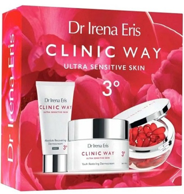 Zestaw do pielęgnacji twarzy Dr. Irena Eris Clinic Way 3° Krem na dzień SPF20 50 ml + Krem na noc 30 ml + Dermokapsułki 30 szt 50+ (5900717571013) - obraz 1