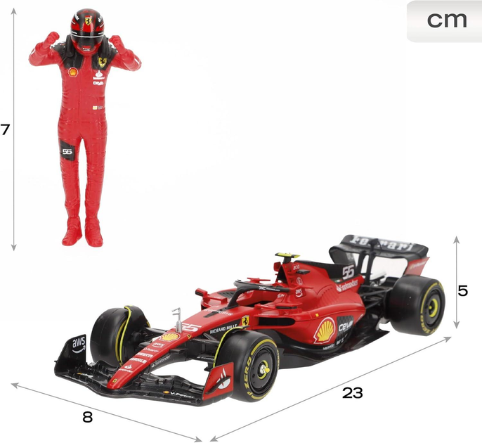 Коллекционная Модель Bburago F1 Ferrari SF-23 Season Model