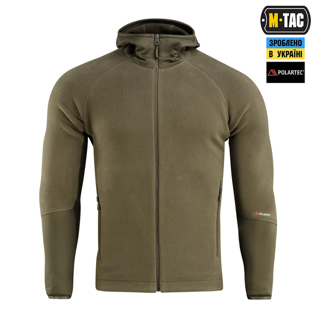 Кофта M-Tac Hoodie Polartec Sport Dark Olive 2XL 70067048-2XL - изображение 2