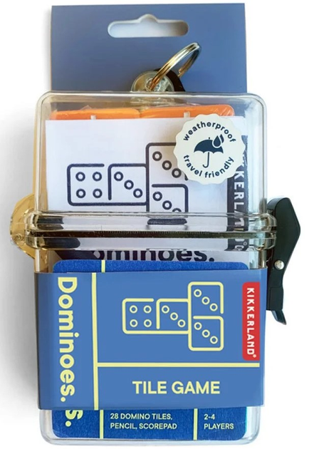 Настільна гра Kikkerland Dominoes Travel Set (версія англійська)(0612615121966) - зображення 2