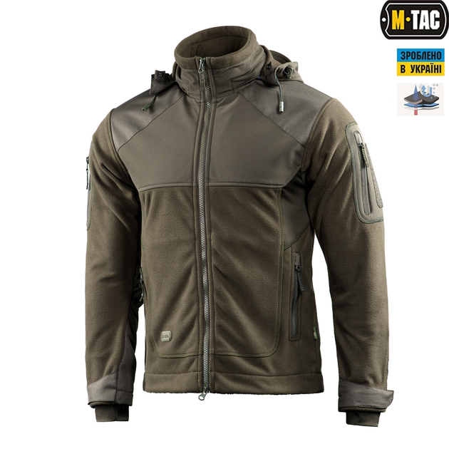 Куртка M-Tac Norman Windblock Fleece Olive M 20027001-M - зображення 1